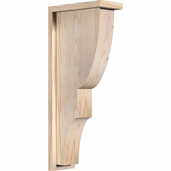 Ekena Millwork Ridgewood Smooth Corbel w/Backplate, Douglas Fir, 5 1/2"W x 12"D x 28"H COR06X12X28RID01SDF - main
